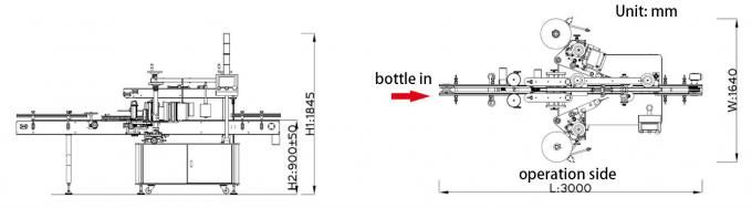 Automatic Double Side Flat Bottle Adhesive Sticker Labeling Machine ...