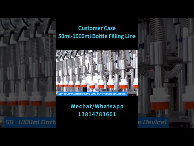 Customer Case// 50-1000ml Bottle Filling Line