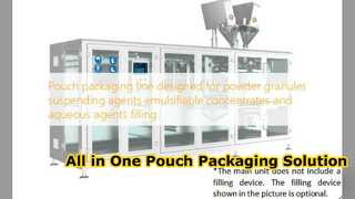 Efficient Pouch Packaging Line for Powders and Liquids