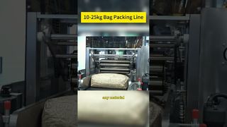 Fully Automatic 10-25kg  Bag Packaging Palletizing Production Line | One-Click Parameter Switching