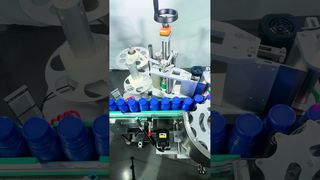 Automatic Labeling Machine#fillingbottlingline #bottlingline #factoryautomation  #labelingmachine