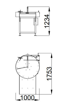 SUS 1000mm rotary bottle unscrambler Machine equipment