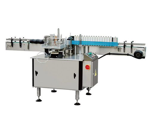 120ml 500ml 1000ml Automatic Round Bottle Labeling Machine With Date Printer Glue Paper 0.8KW