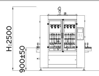 80ml-1000ml 5000 BPH Fertilizer Chemical Liquid Filling Machine 12 Nozzles Disinfectant Filling Machine