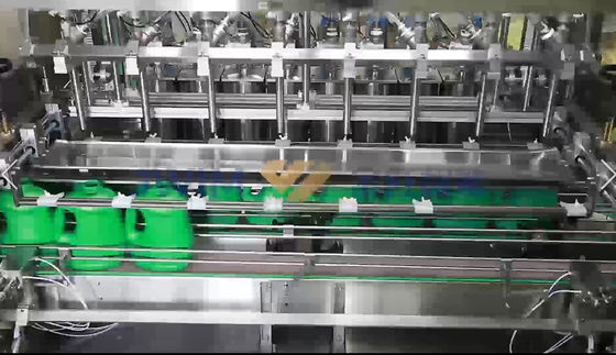 Automatic Soap Detergent Dishwashing Piston Liquid Filling Machine 4 Head 100ml-1000ml