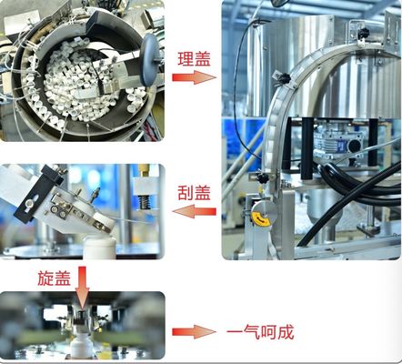 Pesticide and fertilizer spindle automatic capping machine 6000 bottles/hour