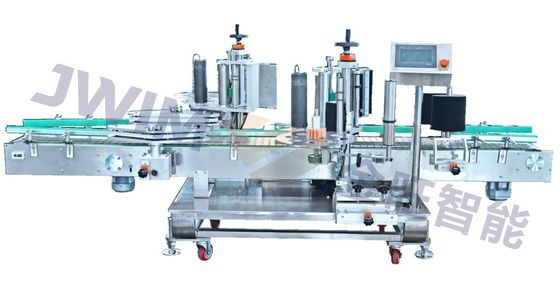 30L Drum two Double Side Sticker Labeling Machine For Round Bottle 2500Bottles h