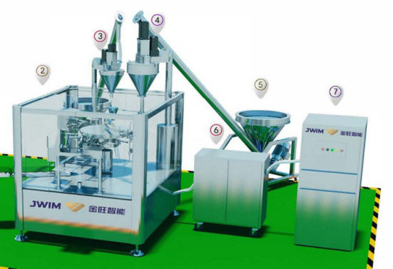 Rotary Premade Pouch Packing Machine For Preformed Pouches 15 Pouches Per Min