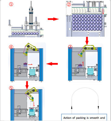 3-7cartons Min Auto Carton Packing Machine ISO9001