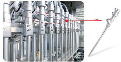 PLC Control High Speed Piston Filling Machine 16 Heads 4000 Bottles/Hour