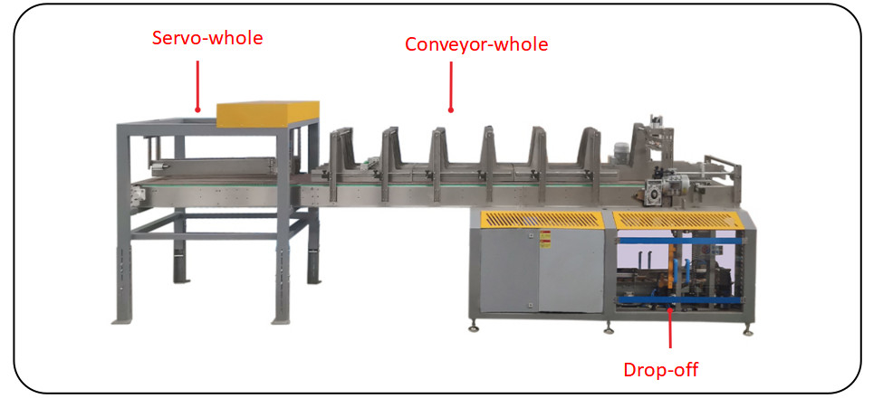 DZ-D Drop Off Type fully automatic carton packing machine 380V for bottle filling line