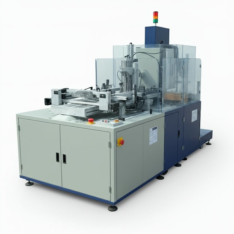 Automatic Carton Erector Machine Left In Right Out Open Carton For Agrochemical industry Bottle Filling Line