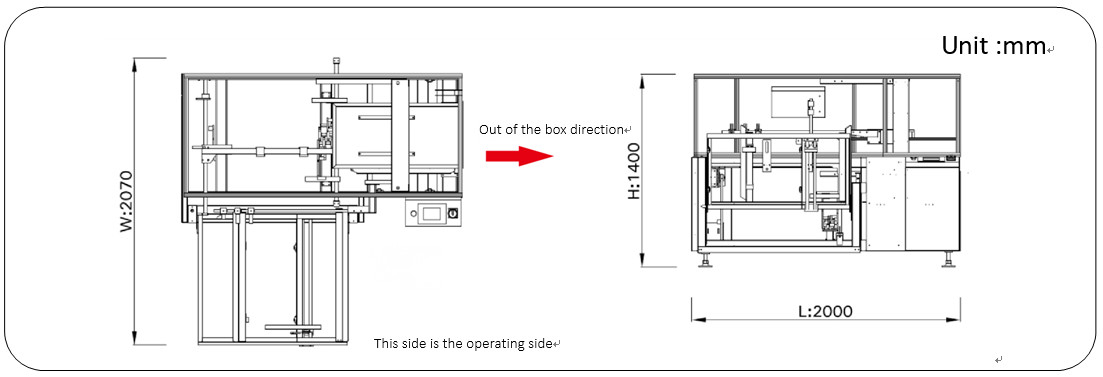 PLC Controlled GPK-40 Automatic Carton Erector For Opening Folding Cartons 8-10 Boxes/Min
