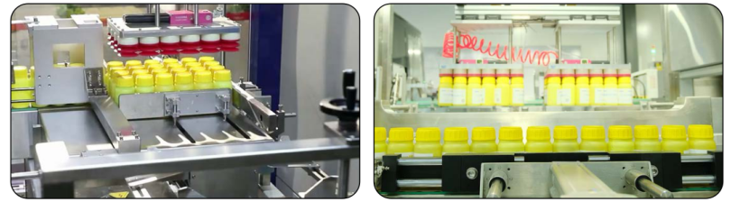 Fully automatic carton packing machine with touchscreen frequency converter and servo system for packaging of bottles