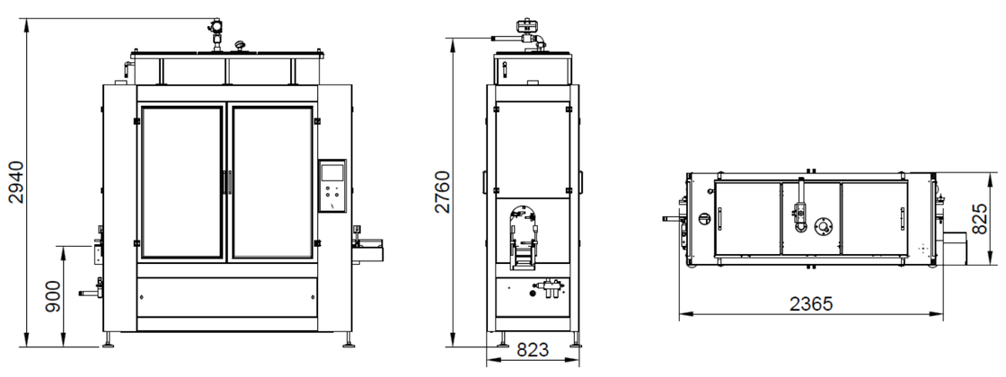 PLC Controlled Micro-Computer Filling Machine with Electric Scale Weight Feedback and Stainless Steel 304 Frame