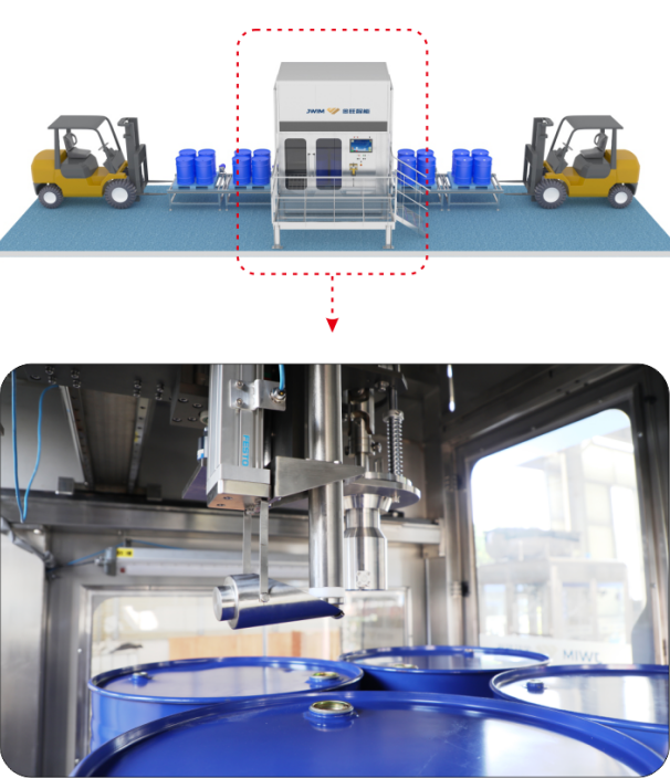 Pesticide Filling Machine with Visual Positioning for Accurate Filling and Capping of Various Liquid Containers