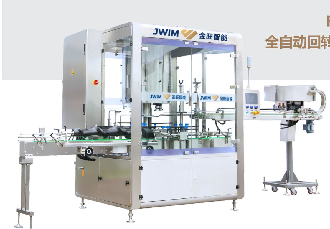 6 8 Head Automatic Capping Machine 4.0KW 100ml-1L High Speed Pick and Place