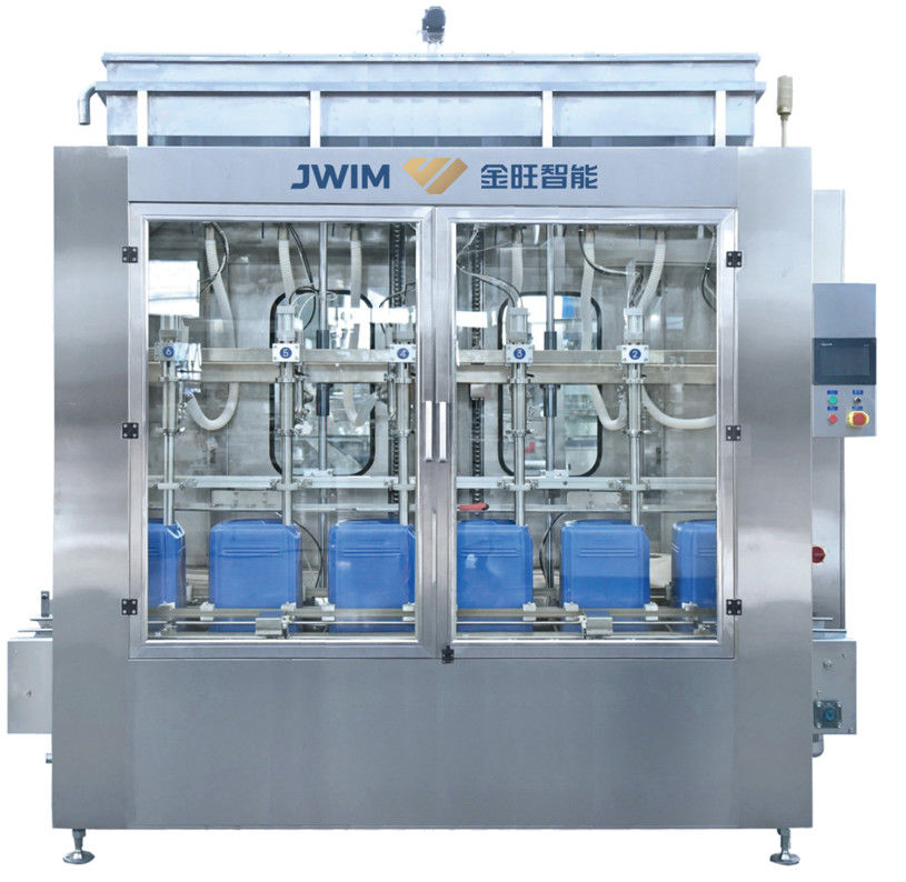 6 Four Heads Full Automatic Liquid Filling Machine Plant 5-30L Automated Bottling Machine