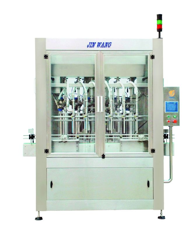 Linear 8 6 Head automatic volumetric liquid filling machine Volumetric Piston Fillers 1L-5L