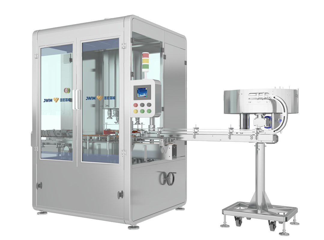80ml-1000ml Range 6 Capping Heads Rotary Automatic Capping Machine Speed 6500 Bottles Per Hour For 100ml Bottle
