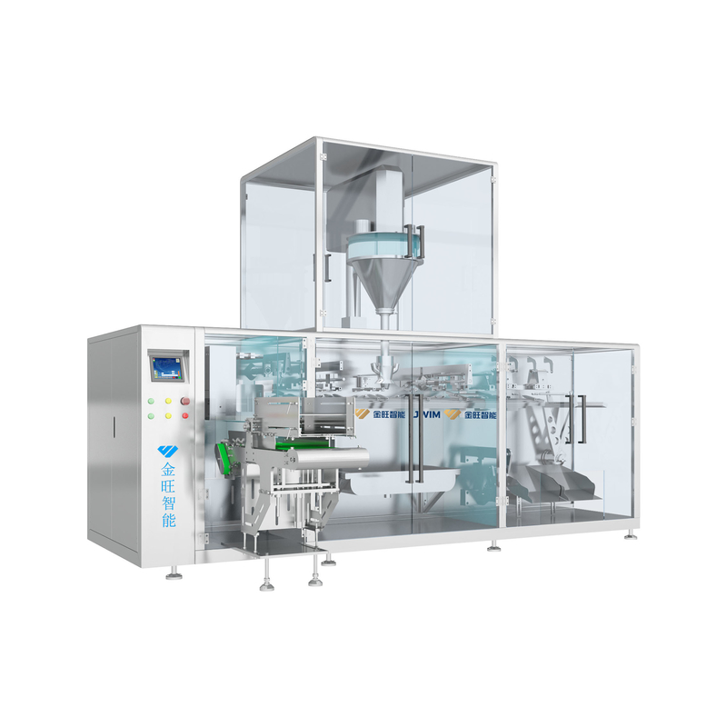 Solid Water Soluble Fertilizer Automatic Powder Filling Horizontal Premade Pouch Bag Packing Machine 100g-1000g
