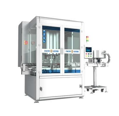 PLC Controlled Rotary Automatic Screw Capping Machine 8 Head 50ML-1000ML Max 9000 BPH