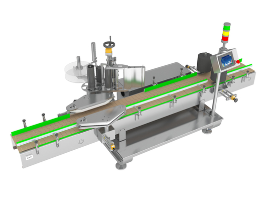 Square And Flat Bottles TN-200LDS Single Side Self Adhesive Labeling Machine foe 5-30L Drum Filling Line