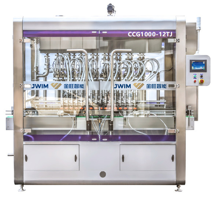 PLC Control High Speed Piston Filling Machine 16 Heads 4000 Bottles/Hour