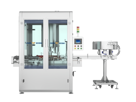 PLC Rotary Auto Screw Capping Machine 6 Head 50ML-1000ML 6500 BPH